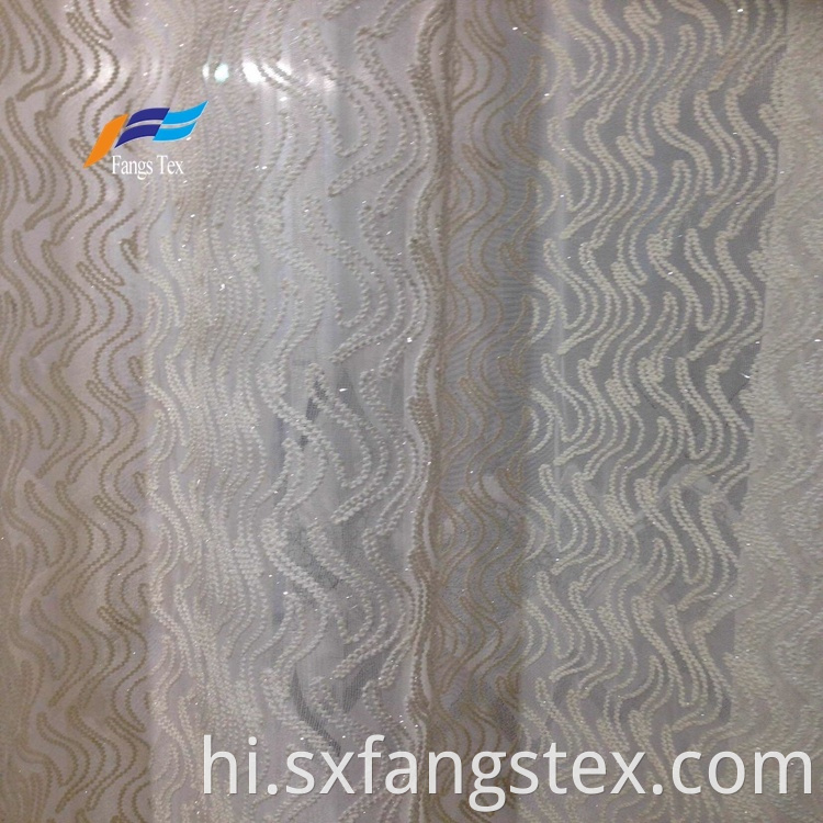 100% Polyester Embroidered Wide Voile Curtain Fabric